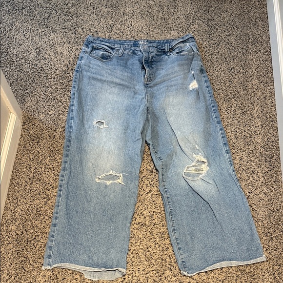 Style & Co. Denim - Style & Co. Light Blue wide leg ankle Jeans